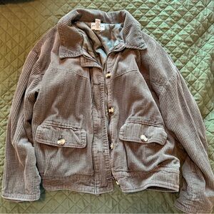Corduroy Cropped Jacket